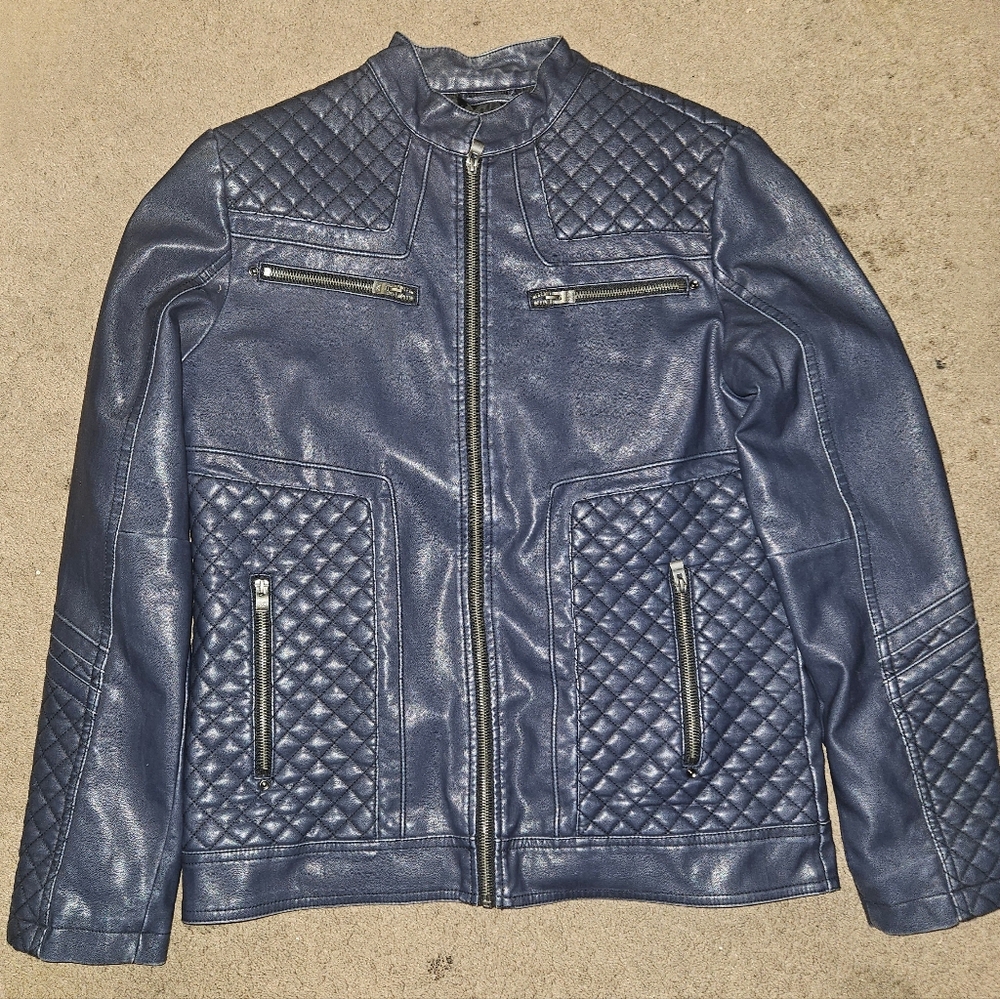 XRAY Jeans Blue Motorcycle Jacket